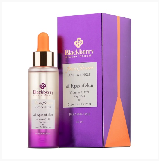 سرم صورت برای پوست‌های دارای چروک حاوی ویتامین سی بلک بری